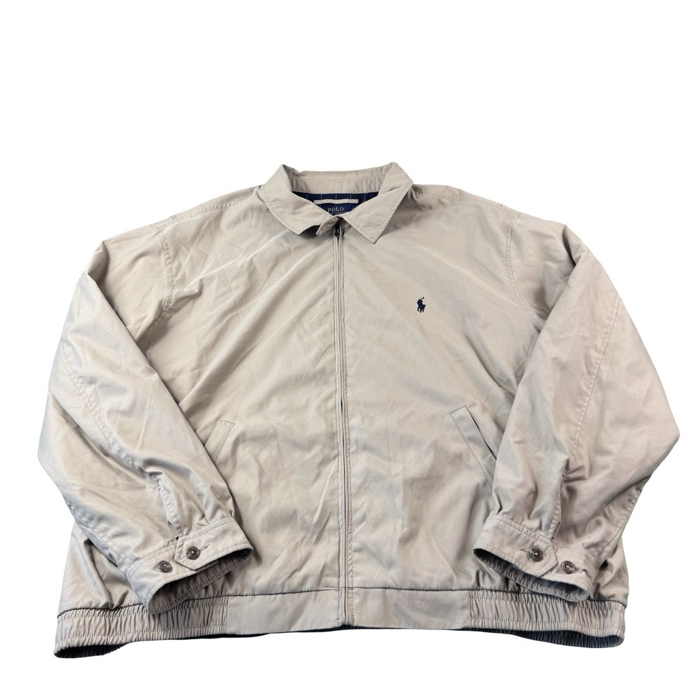 Polo Ralph Lauren Full Zip Tan Harrington Cotton Bomber Jacket Size 3XLB